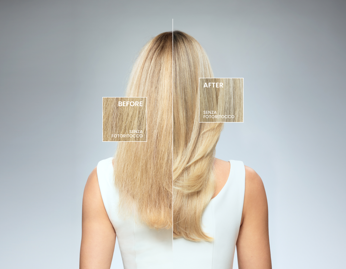 Before and After Elisièr Instant Bond Repair treatment